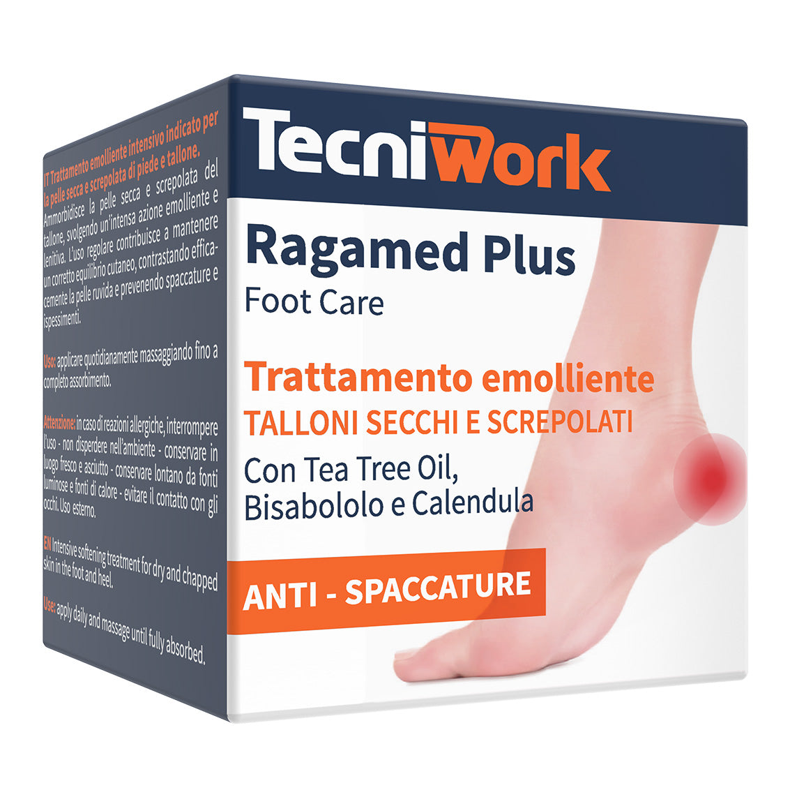 Trattamento piedi emolliente per talloni secchi e screpolati Ragamed Plus TecniWork